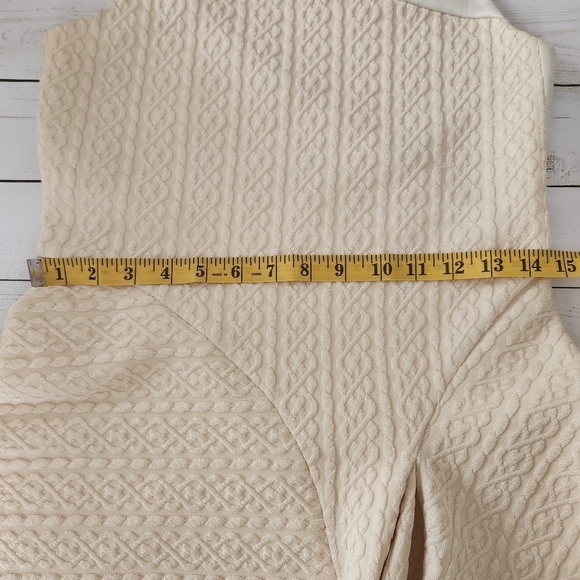 3.1 Phillip Lim Classic Cream "Cable Knit" Sleeveless Mini Dress Size Small - Picture 11 of 15